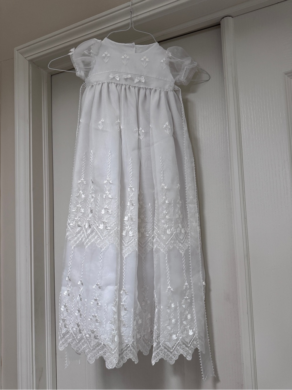 Allie Wade White Baby Christening , dedication, baptism Gown